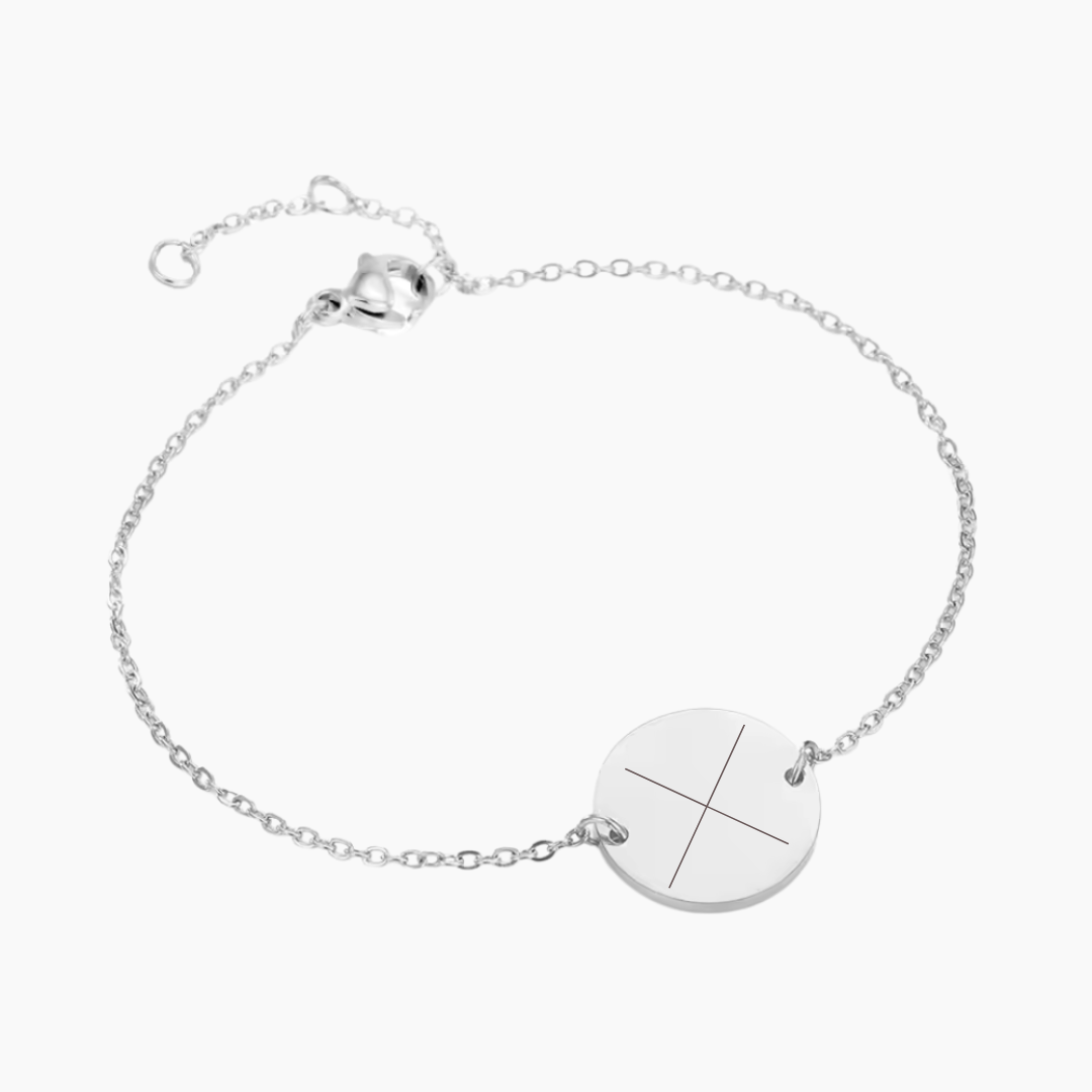 KRYDSMØNT ARMBÅND 13 mm